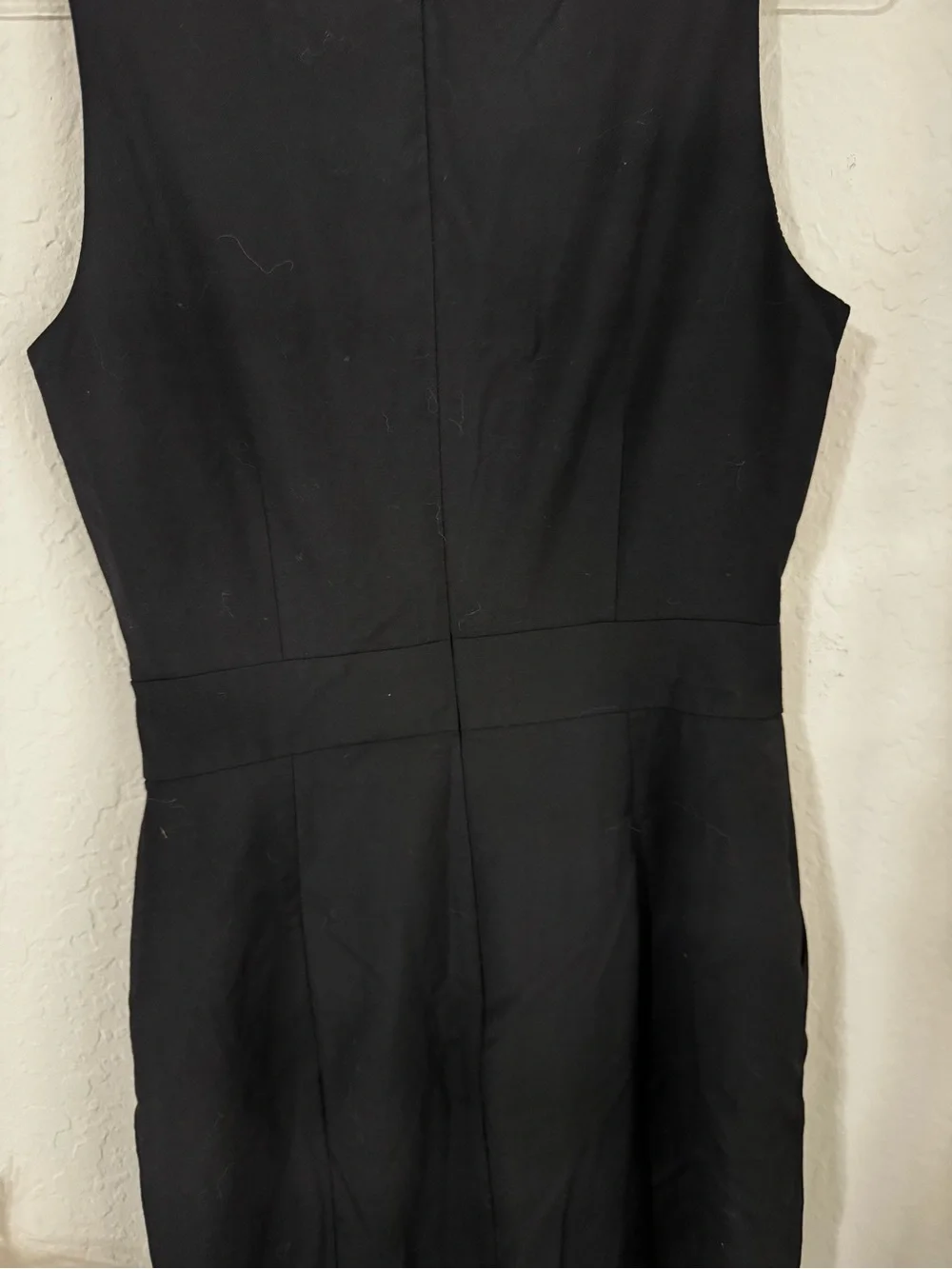 J. Crew Black Sleeveless Midi Sheath Dress